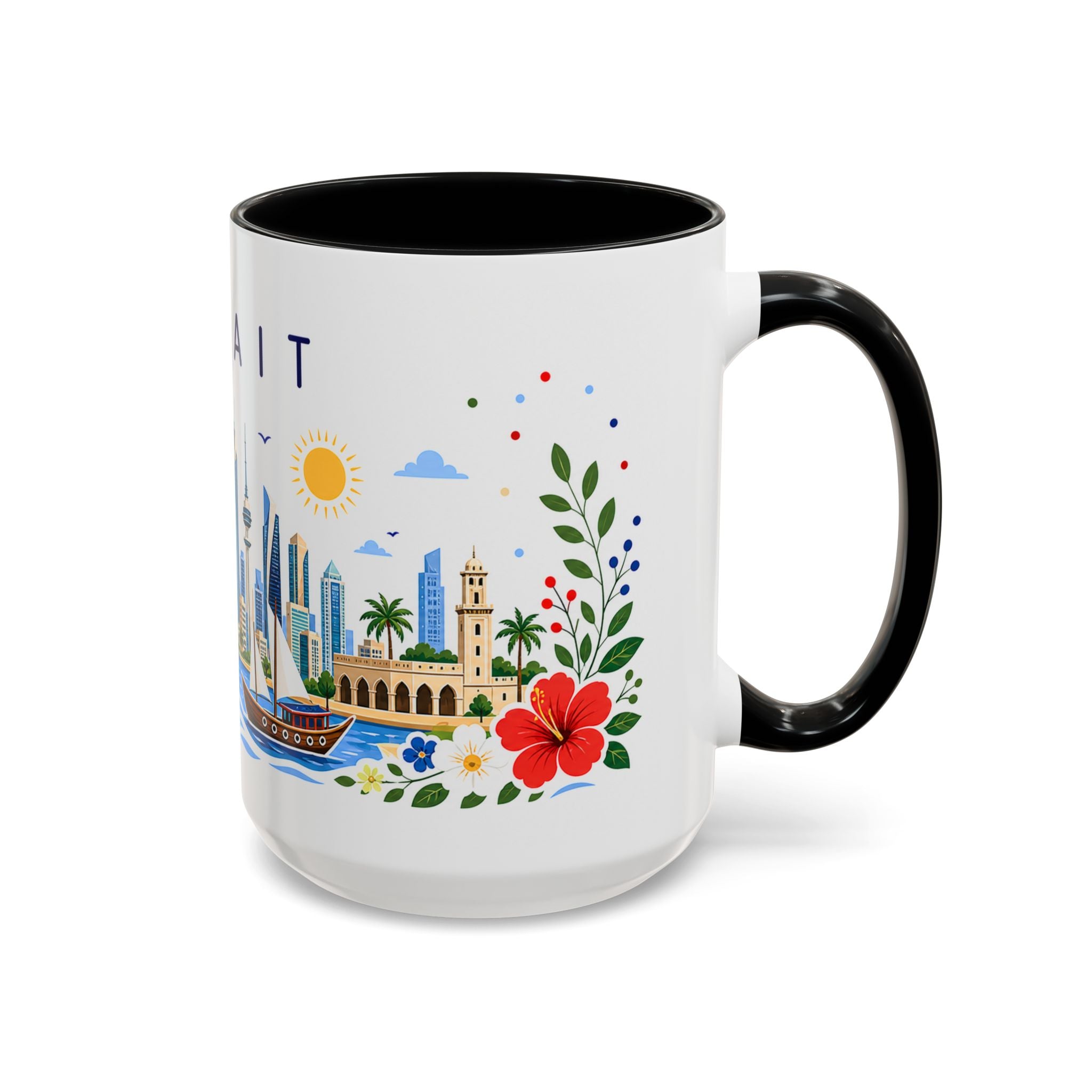 Kuwait Coffee Mug | Travel Souvenir Accent Mug | Place Gift Ceramic Cup 11oz 15oz