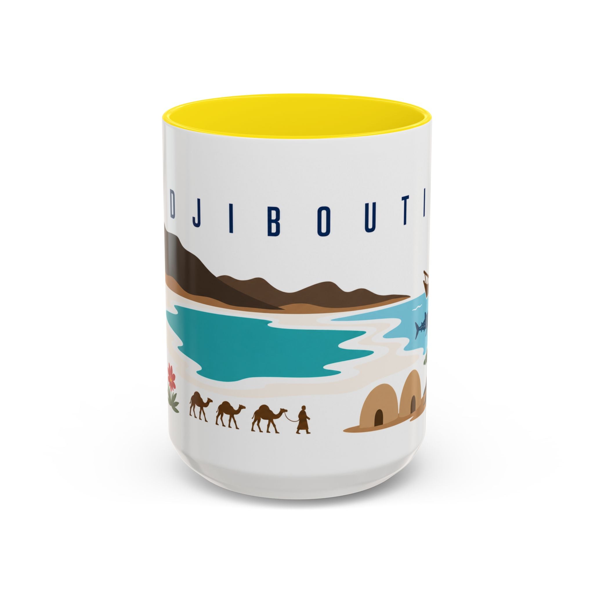 Djibouti Coffee Mug | Travel Souvenir Accent Mug | Country Gift Ceramic Cup 11oz 15oz