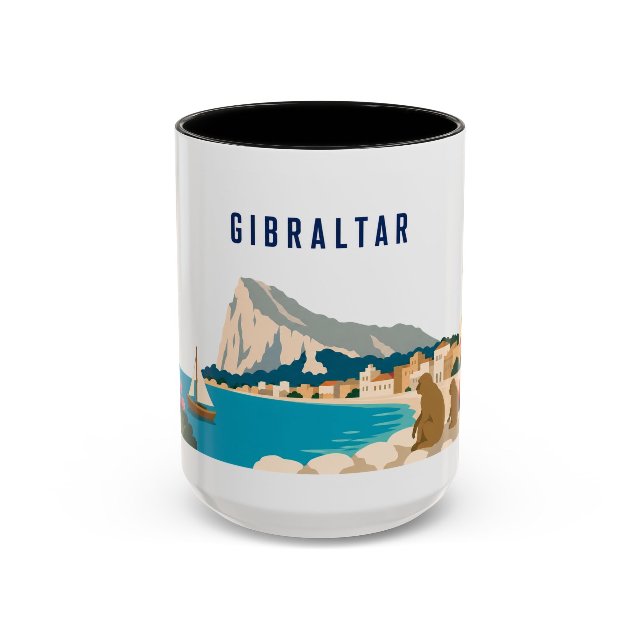 Gibraltar Coffee Mug | Travel Souvenir Accent Mug | Country Gift Ceramic Cup 11oz 15oz