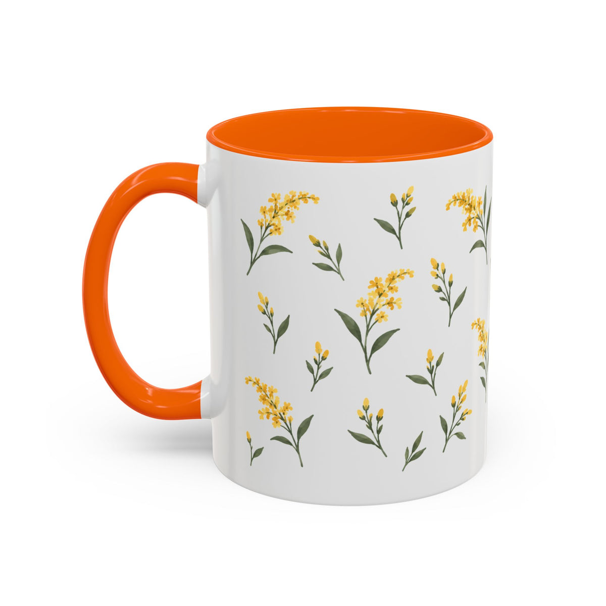 Kentucky Goldenrod Mug, State Flower Floral Coffee Cup, 11oz Botanical Gift
