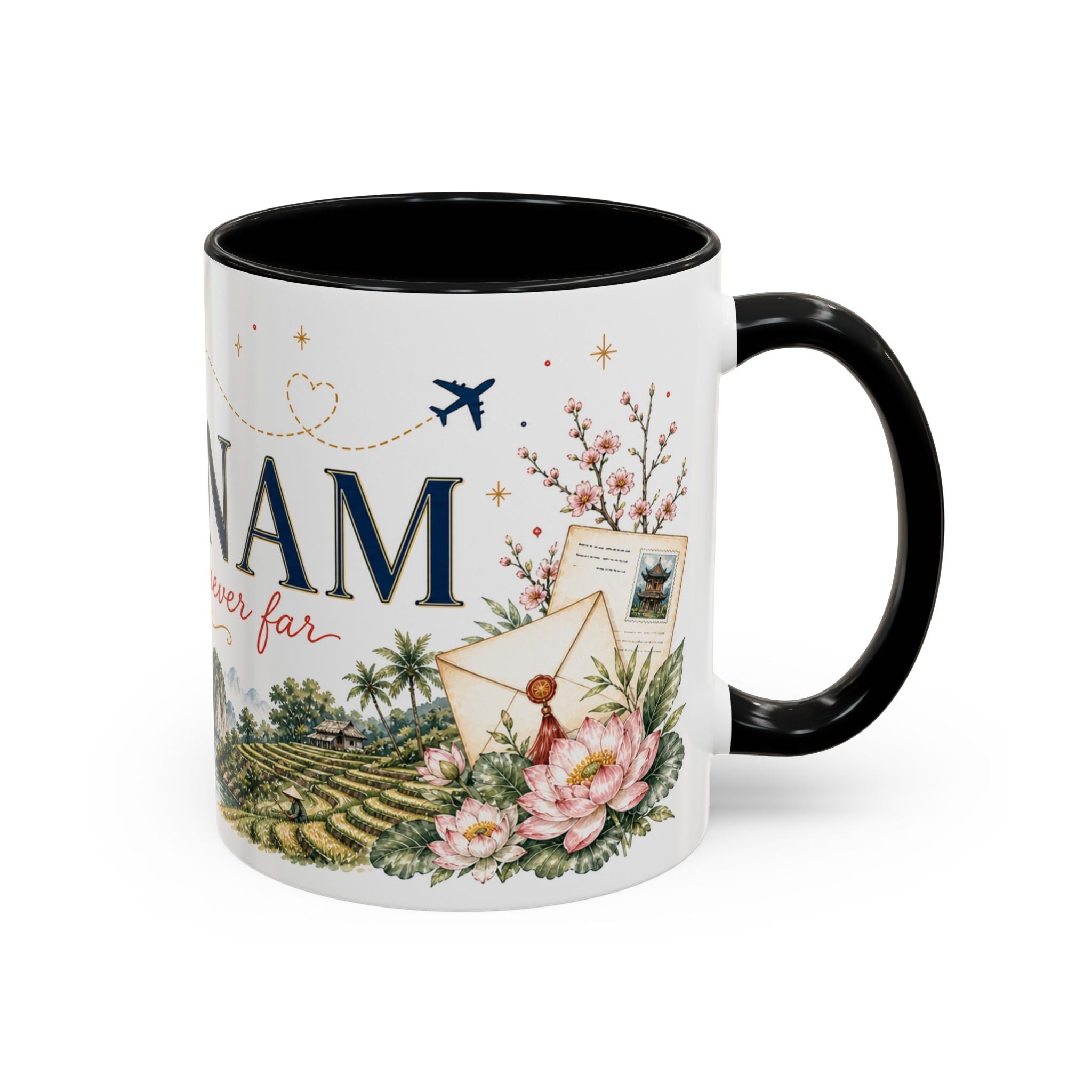 Vietnam Home Country Mug | Moving Away Gift | Long Distance Friendship | 11 oz 15 oz Accent Mug