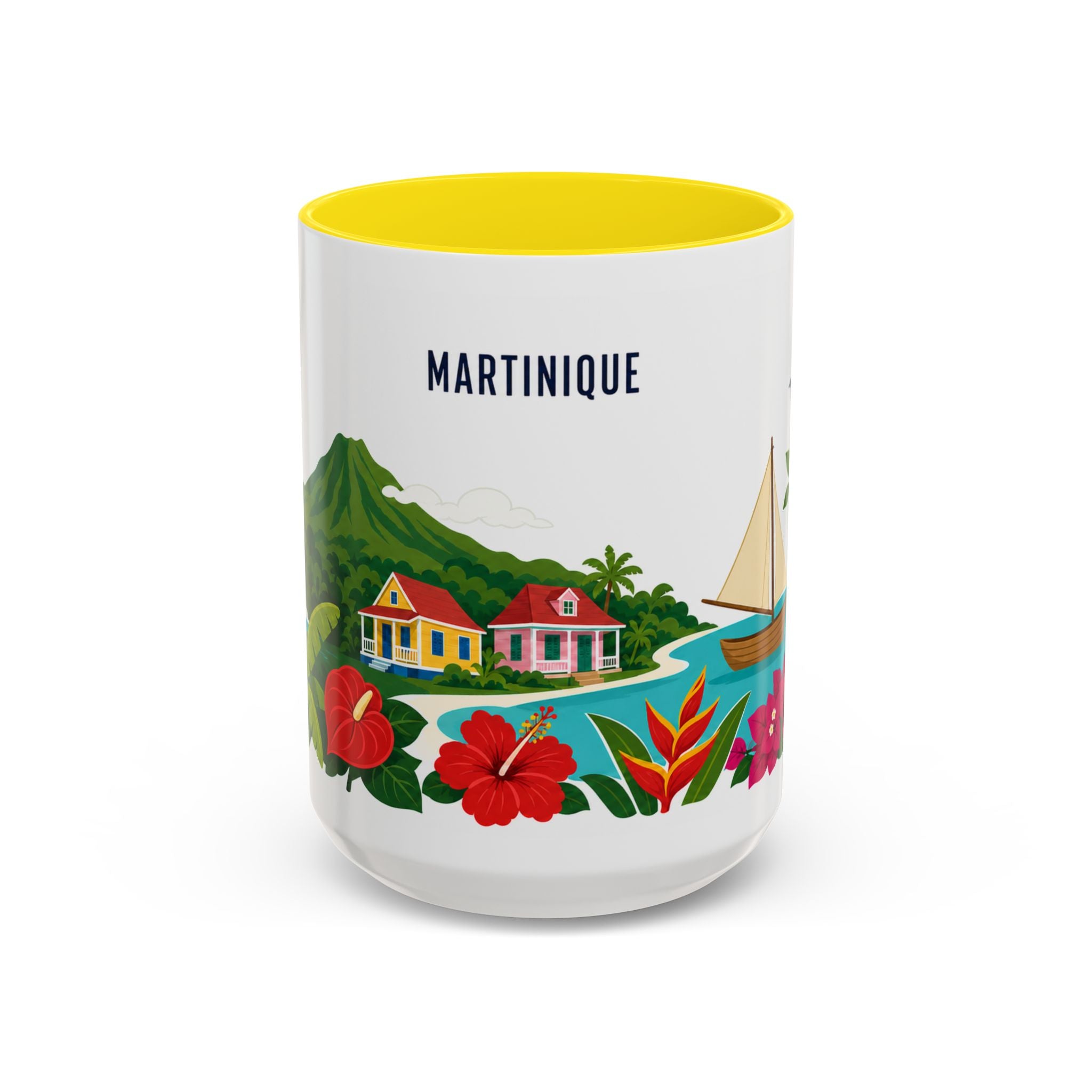 Martinique Coffee Mug | Travel Souvenir Accent Mug | Country Gift Ceramic Cup 11oz 15oz