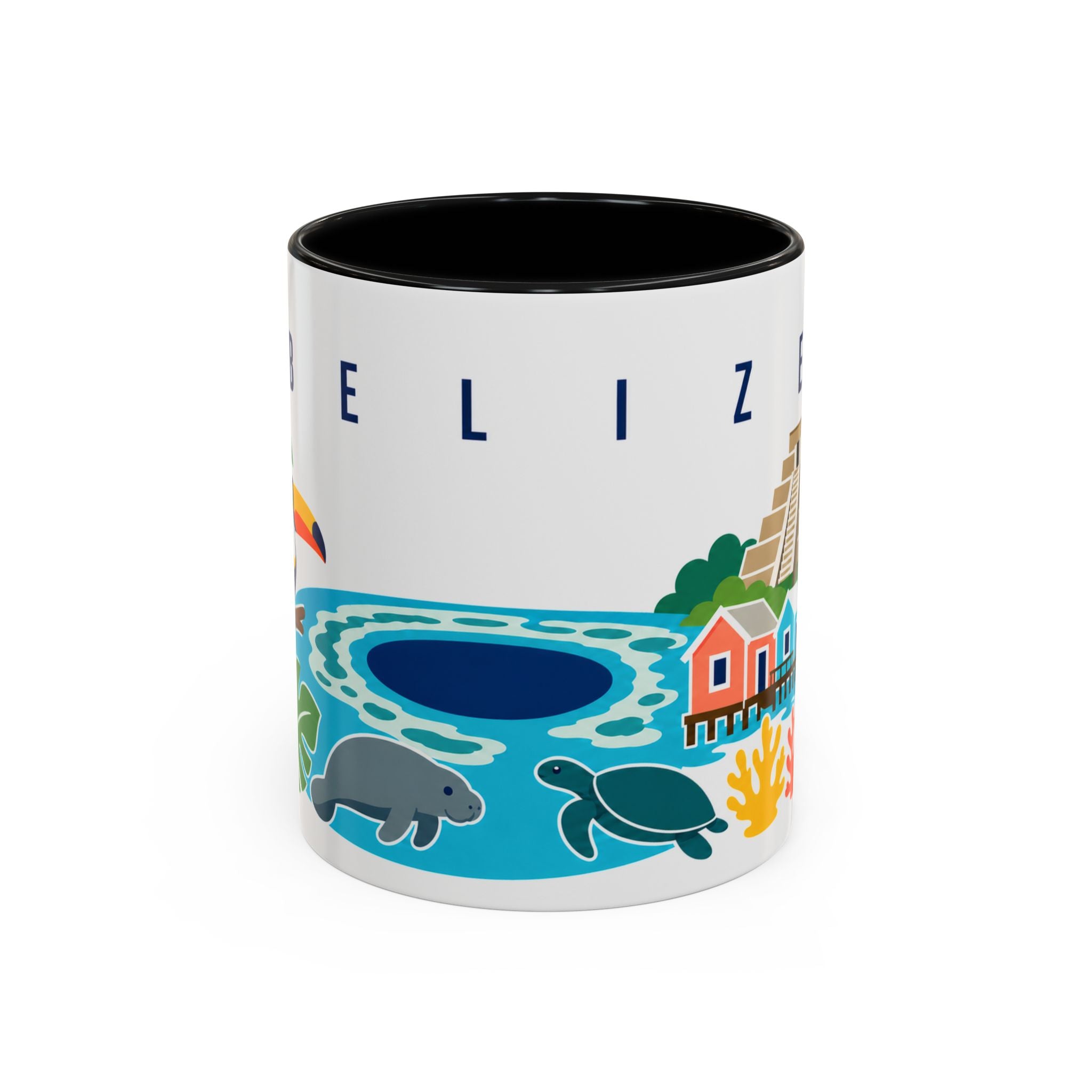Belize Coffee Mug | Travel Souvenir Accent Mug | Country Gift Ceramic Cup 11oz 15oz