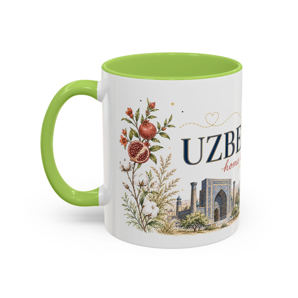 Uzbekistan Home Country Mug | Moving Away Gift | Long Distance Friendship | 11 oz 15 oz Accent Mug