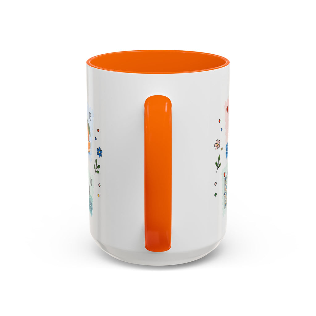 Casablanca Coffee Mug | Postage Stamp Collage Mug | Travel Souvenir Accent Cup 11oz 15oz
