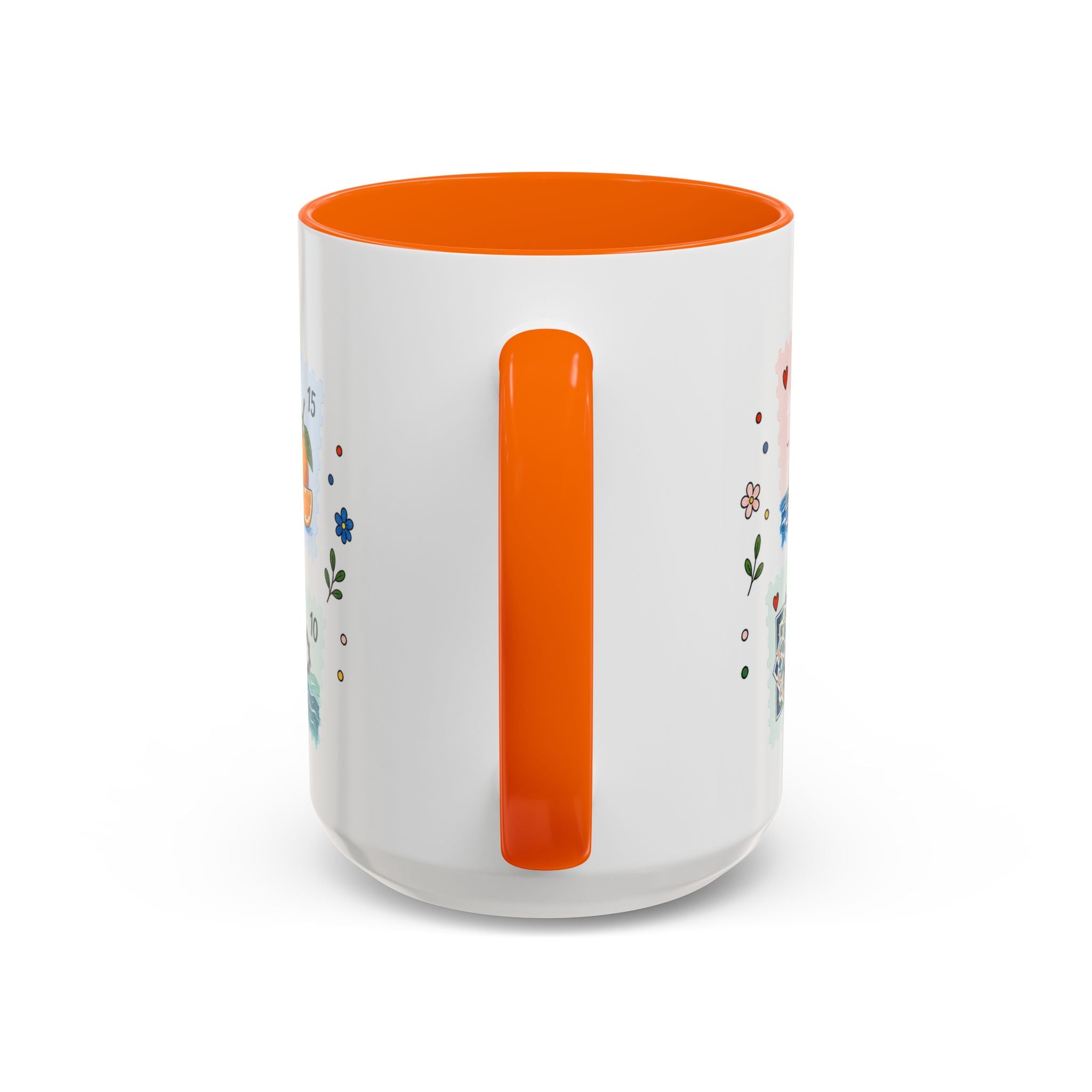 Casablanca Coffee Mug | Postage Stamp Collage Mug | Travel Souvenir Accent Cup 11oz 15oz