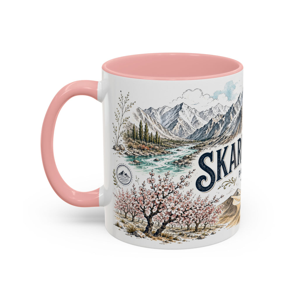 Skardu Valley Mug, Pakistan Travel Souvenir, Bucket List Gift, Accent Ceramic Coffee Mug 11oz 15oz