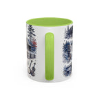 Great Smoky Mountains Coffee Mug | National Park Hiking Gift | Accent Color Ceramic 11oz 15oz