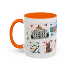 Mexico City Coffee Mug | Postage Stamp Collage Mug | Travel Souvenir Accent Cup 11oz 15oz