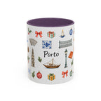 Porto Christmas Mug | Watercolor City Souvenir, Travel Gift (11oz/15oz)