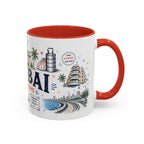 Mumbai Coffee Mug | India Souvenir Travel Gift | Accent Color Ceramic 11oz 15oz
