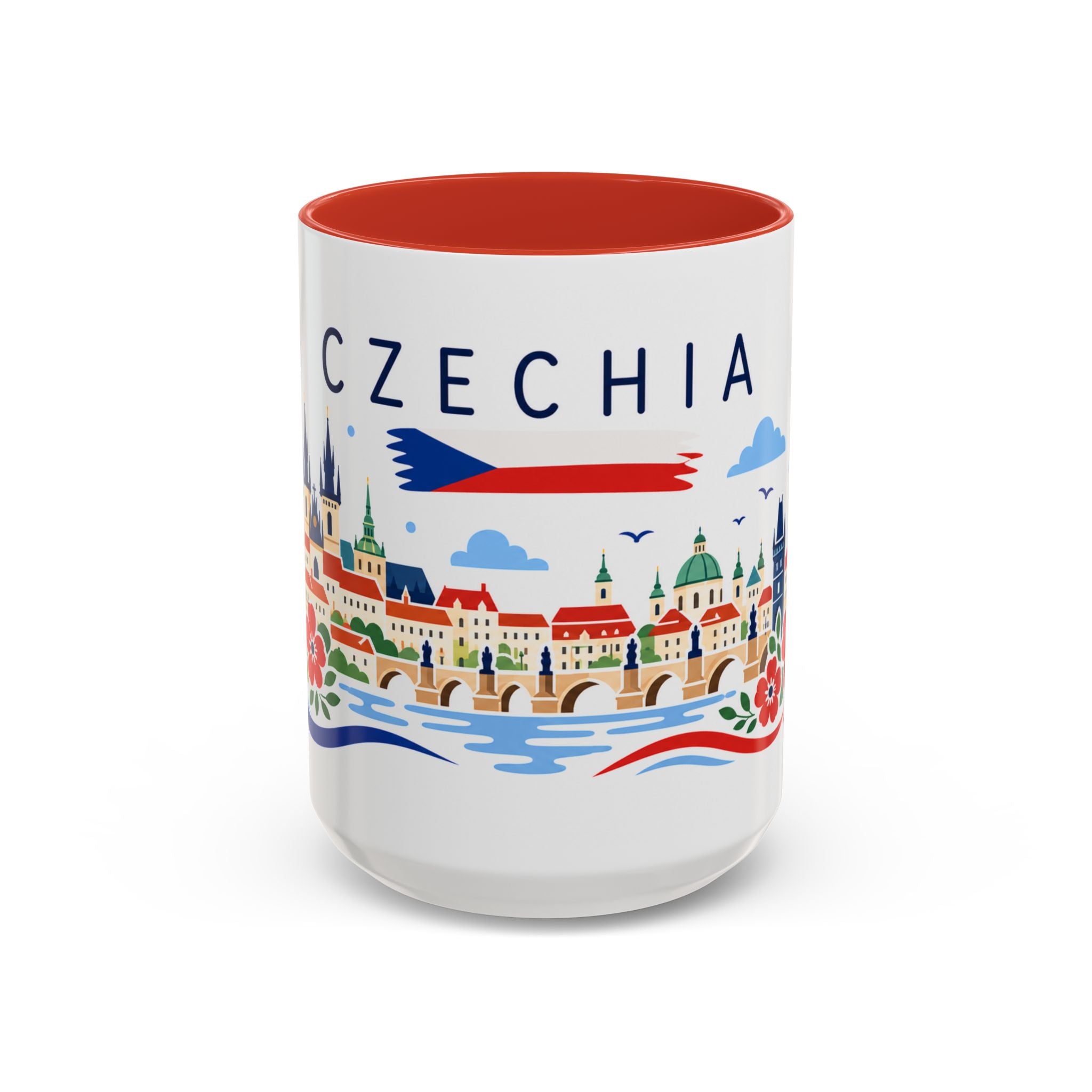 Czechia Coffee Mug | Travel Souvenir Accent Mug | Country Gift Ceramic Cup 11oz 15oz