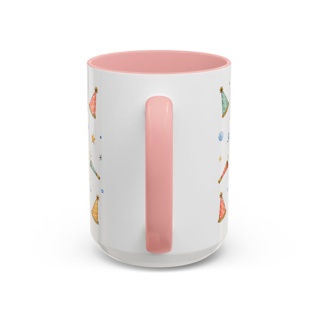 New Year Midnight Mug | Candle Firework Watercolor Party Gift | Accent Cup 11oz 15oz