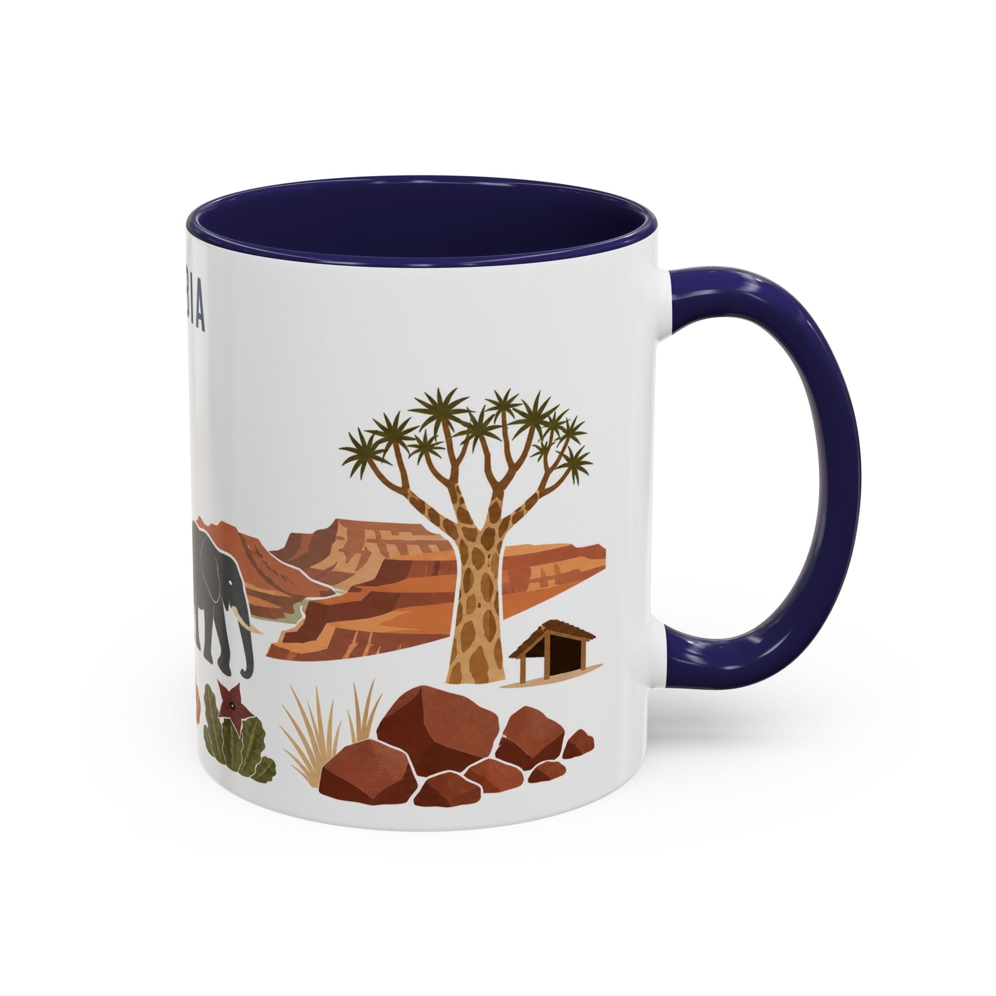 Namibia Coffee Mug | Travel Souvenir Accent Mug | Country Gift Ceramic Cup 11oz 15oz