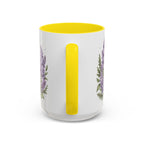 New Hampshire State Map Mug | Botanical Accents, Mountain Landscape Coffee Cup
