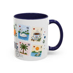 Orlando Coffee Mug | Postage Stamp Collage Mug | Travel Souvenir Accent Cup 11oz 15oz