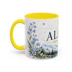 Alaska State Map Mug | Northern Lights, Mountains, Glaciers | Moving Away Gift