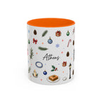 Athens Christmas Mug | Watercolor City Souvenir, Travel Gift (11oz/15oz)