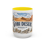 Gobi Desert Mug, Mongolia Travel Souvenir, Bucket List Gift, Accent Ceramic Coffee Mug 11oz 15oz