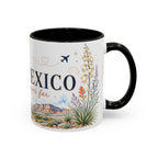 New Mexico State Map Mug | Desert Scenery, Yucca Flower Accent Coffee Cup