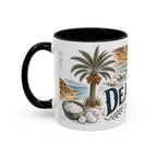 Dead Sea Mug, Jordan Travel Souvenir, Bucket List Gift, Accent Ceramic Coffee Mug 11oz 15oz