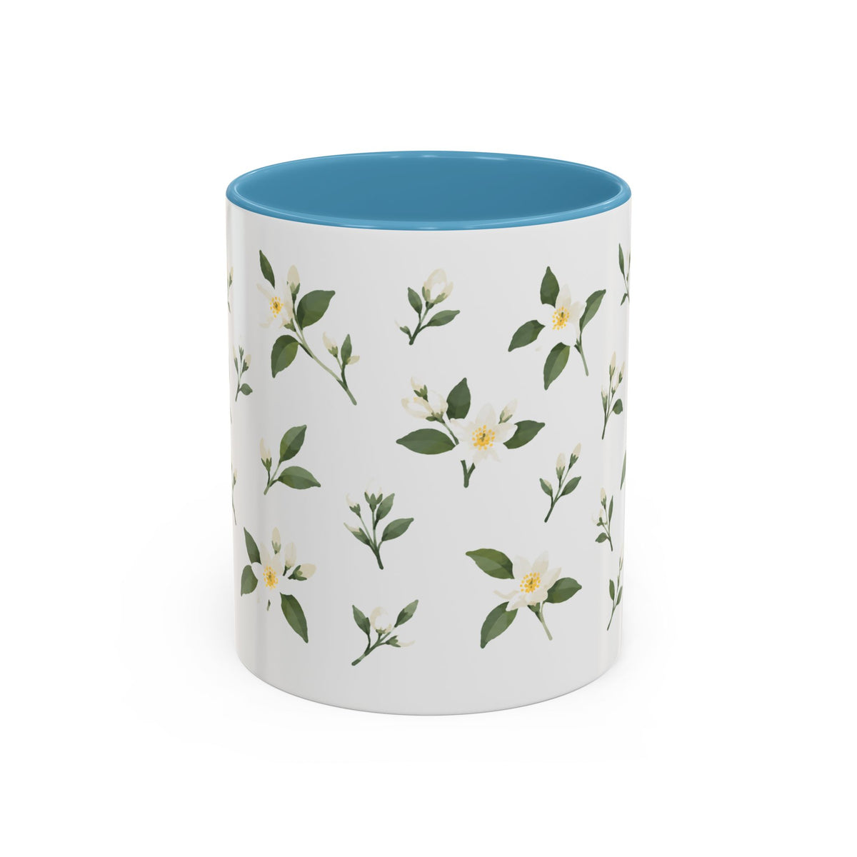 Florida Orange blossom Mug, State Flower Floral Coffee Cup, 11oz Botanical Gift