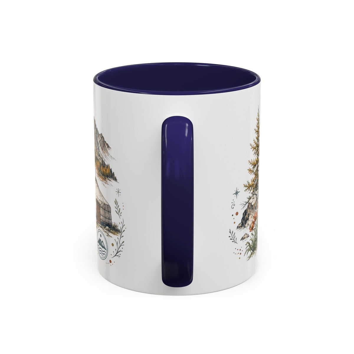 Altai Mountains Mug, Mongolia Travel Souvenir, Bucket List Gift, Accent Ceramic Coffee Mug 11oz 15oz