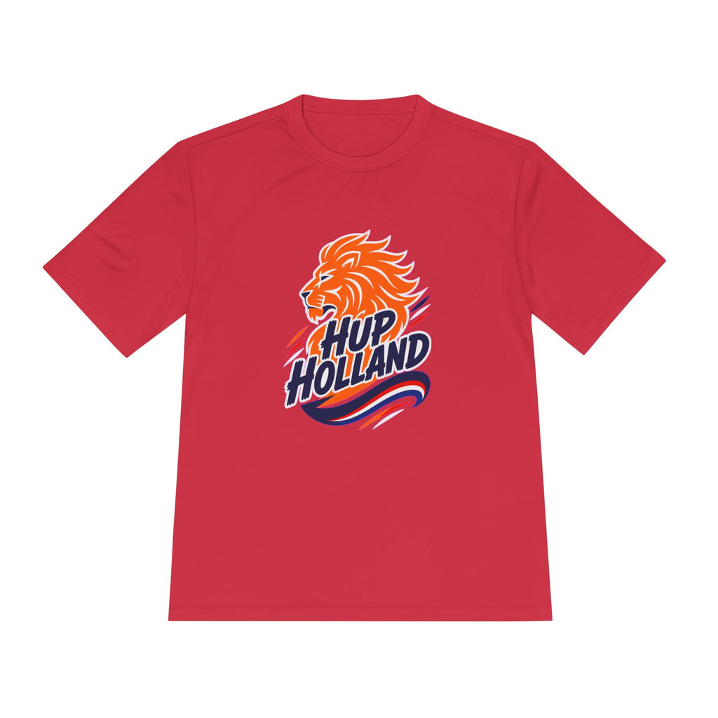 Hup Holland Netherlands Soccer Fan Shirt, Moisture Wicking Sport Tee