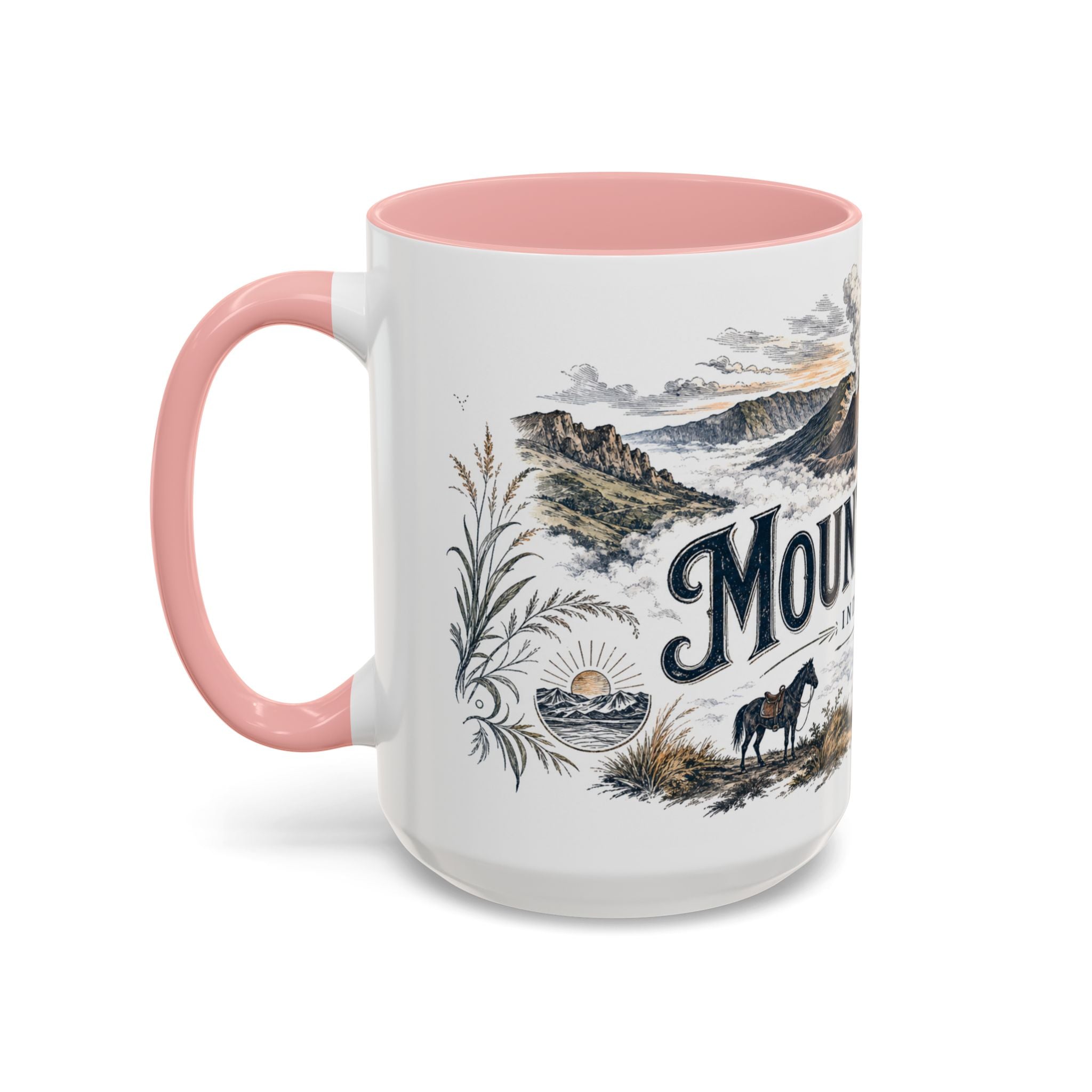 Mount Bromo Mug, Indonesia Travel Souvenir, Bucket List Gift, Accent Ceramic Coffee Mug 11oz 15oz