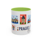 Prague Coffee Mug | Postage Stamp Collage Mug | Travel Souvenir Accent Cup 11oz 15oz