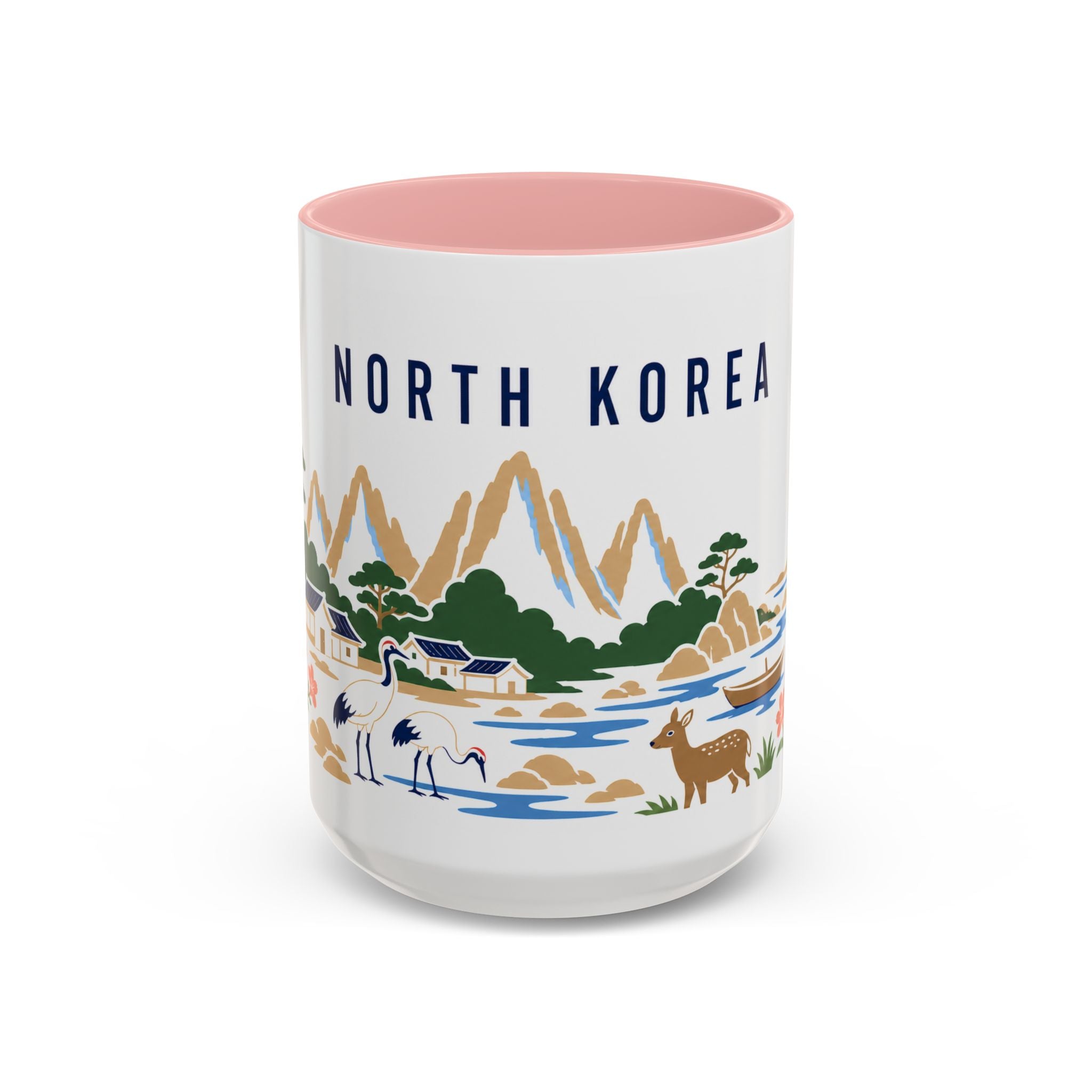 North Korea Coffee Mug | Travel Souvenir Accent Mug | Country Gift Ceramic Cup 11oz 15oz