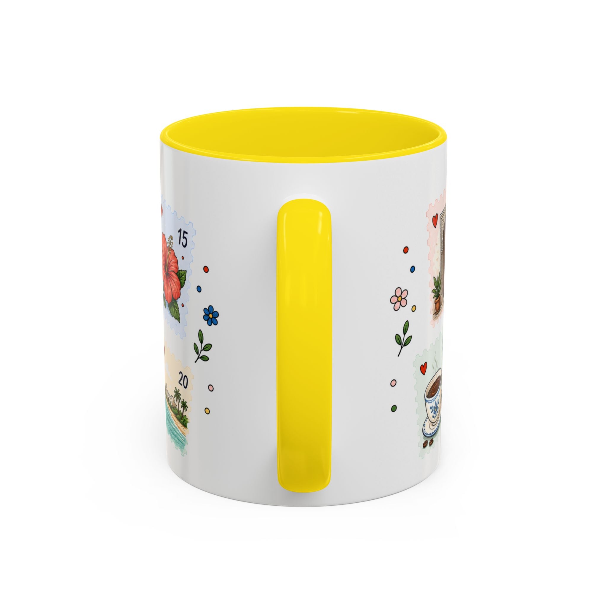 Zanzibar City Coffee Mug | Postage Stamp Collage Mug | Travel Souvenir Accent Cup 11oz 15oz