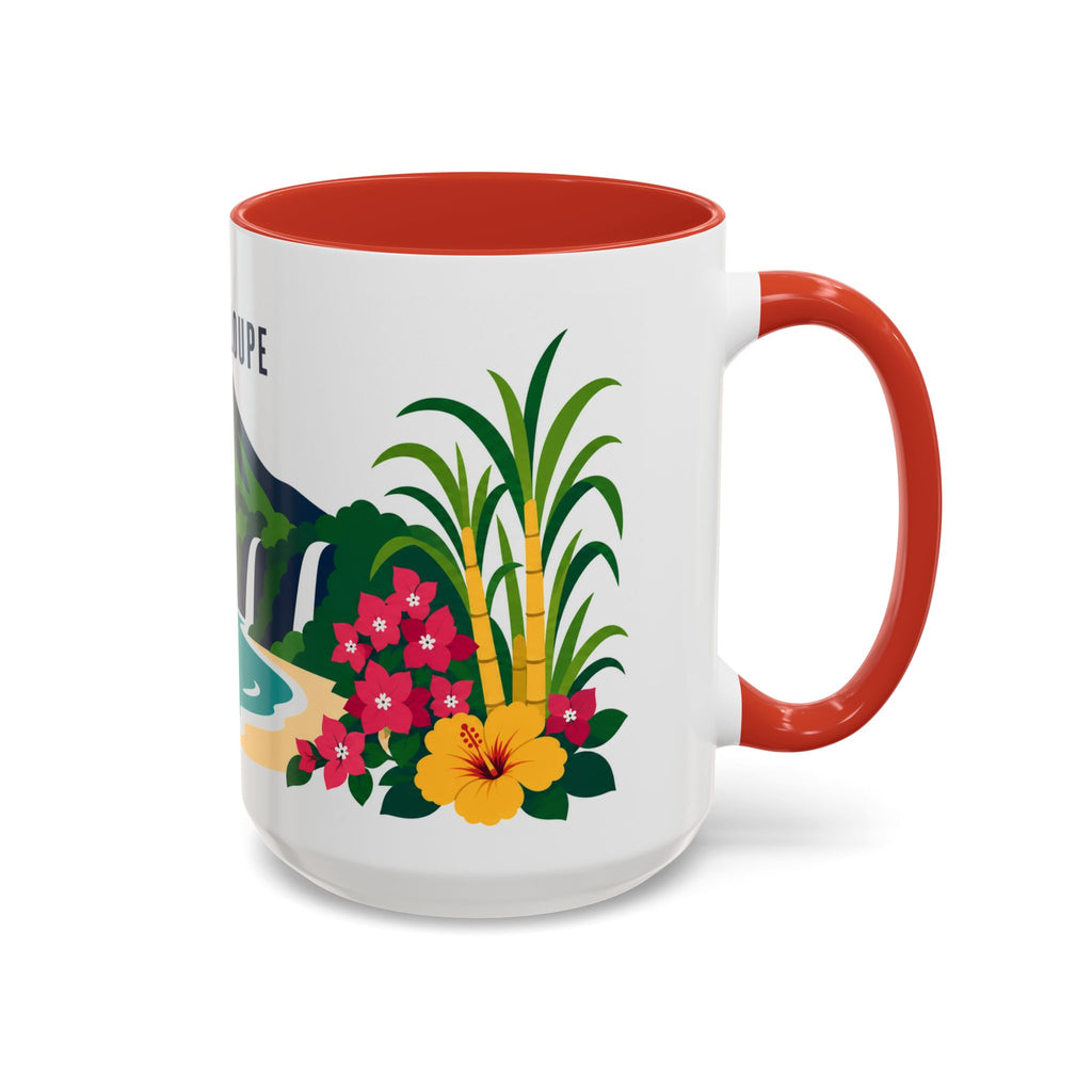 Guadeloupe Coffee Mug | Travel Souvenir Accent Mug | Country Gift Ceramic Cup 11oz 15oz