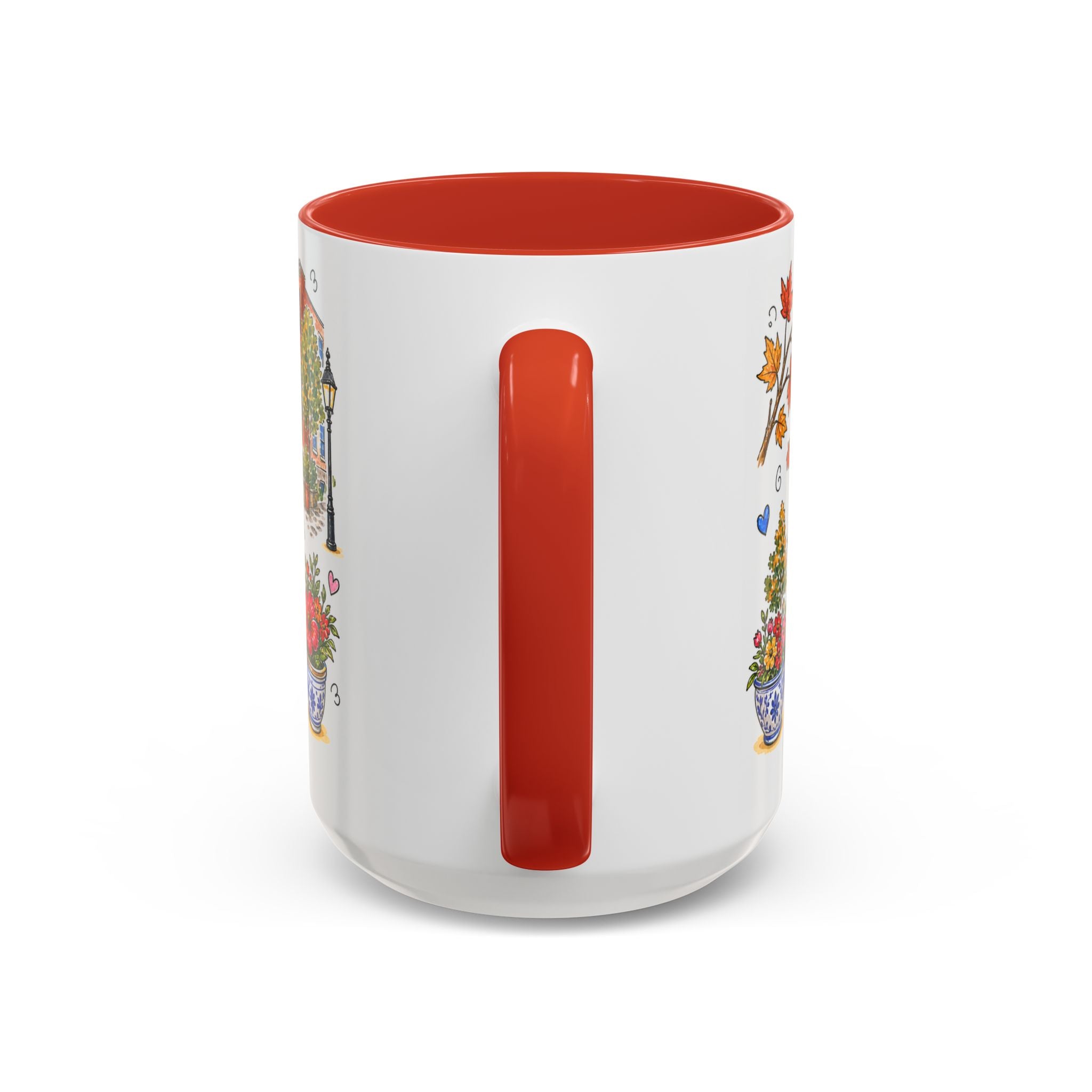 Boston Illustrated Travel Mug | City Souvenir Accent Coffee Mug | 11oz 15oz Ceramic Cup