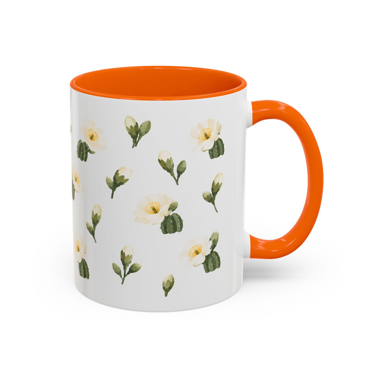Arizona Saguaro cactus blossom Mug, State Flower Floral Coffee Cup, 11oz Botanical Gift