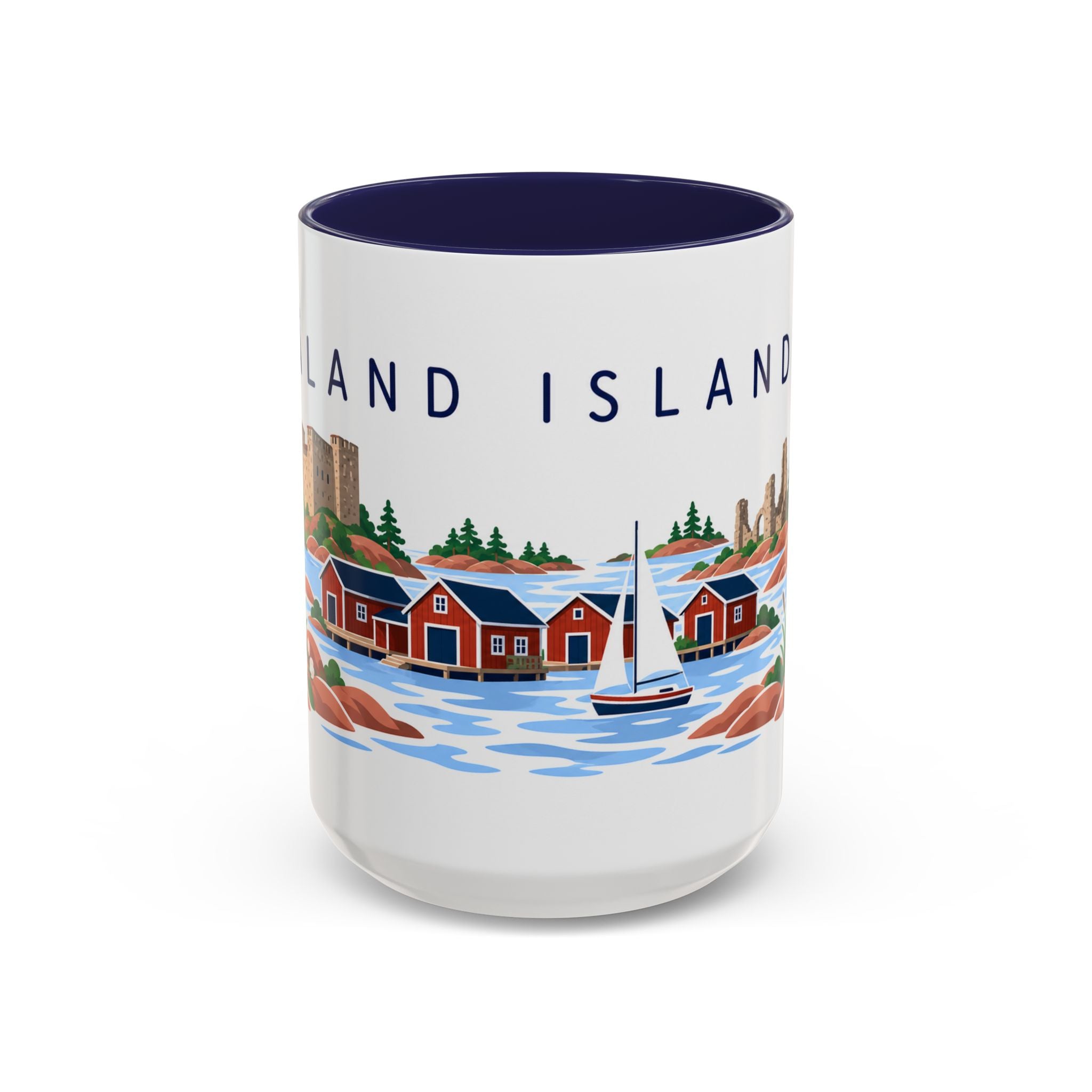 Åland Islands Coffee Mug | Travel Souvenir Accent Mug | Country Gift Ceramic Cup 11oz 15oz