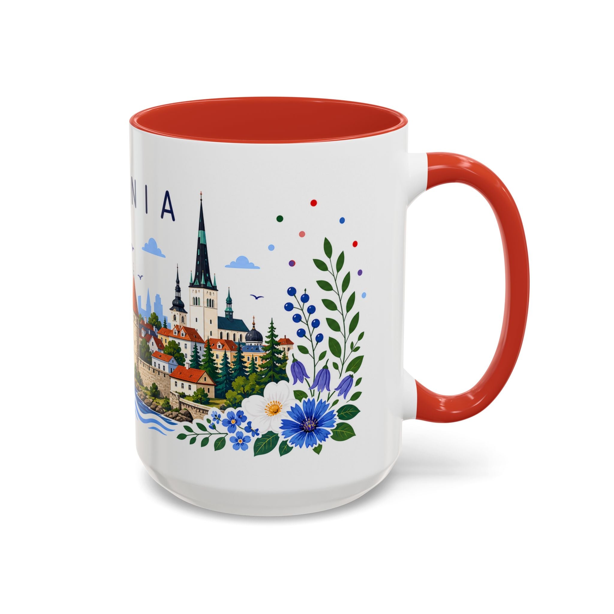Estonia Coffee Mug | Travel Souvenir Accent Mug | Place Gift Ceramic Cup 11oz 15oz