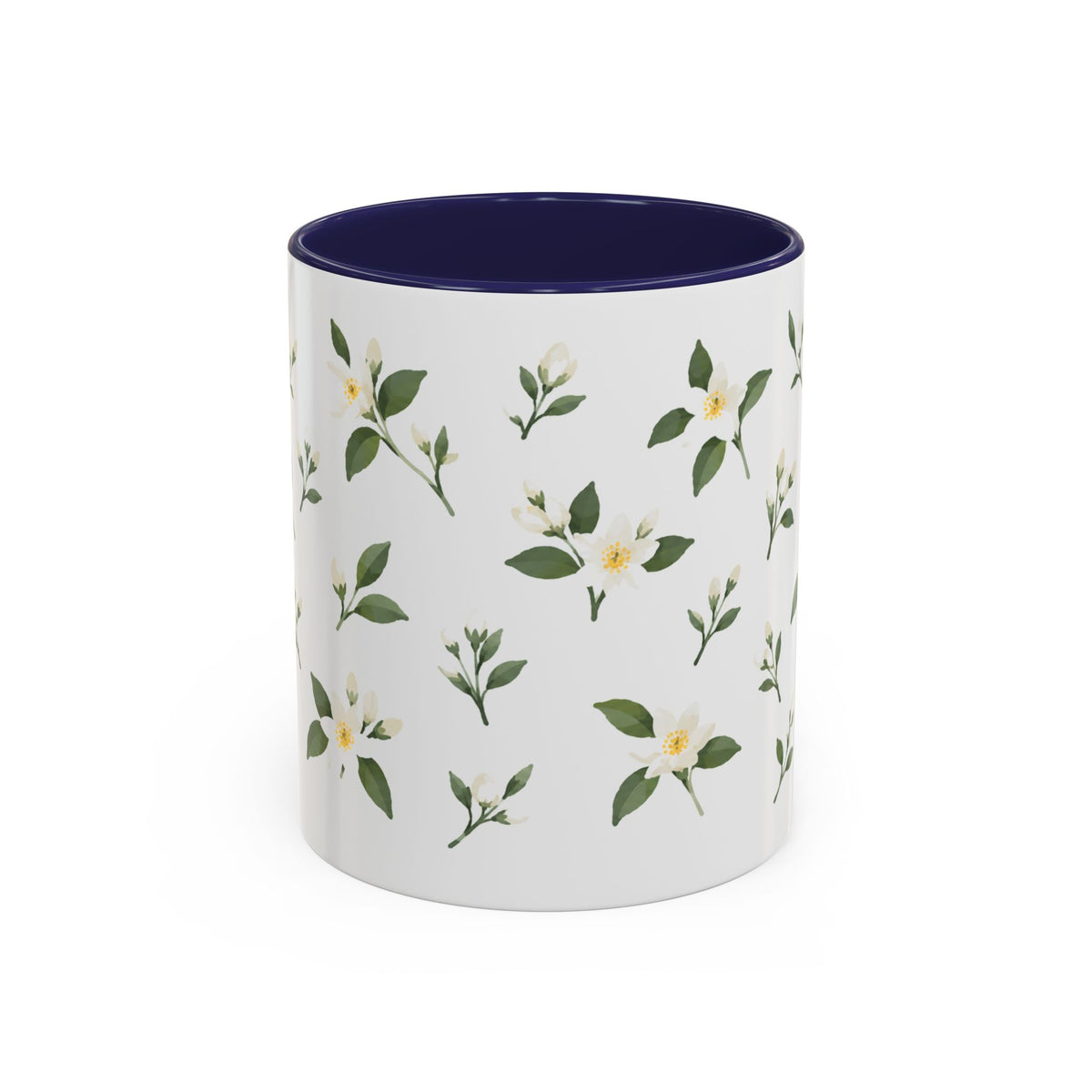 Florida Orange blossom Mug, State Flower Floral Coffee Cup, 11oz Botanical Gift