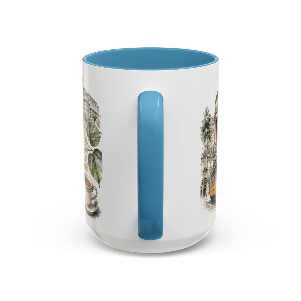Bucharest Coffee Mug | Romania Travel Souvenir | Vintage Illustrated City Gift | 11 oz 15 oz Accent Mug