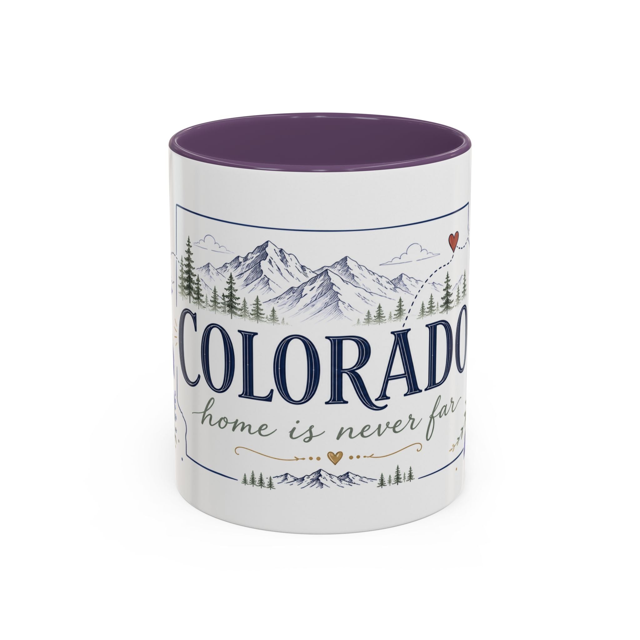 Colorado State Mug | Rocky Mountain Botanical Design | Moving Away Gift