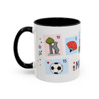 Madrid Coffee Mug | Postage Stamp Collage Mug | Travel Souvenir Accent Cup 11oz 15oz