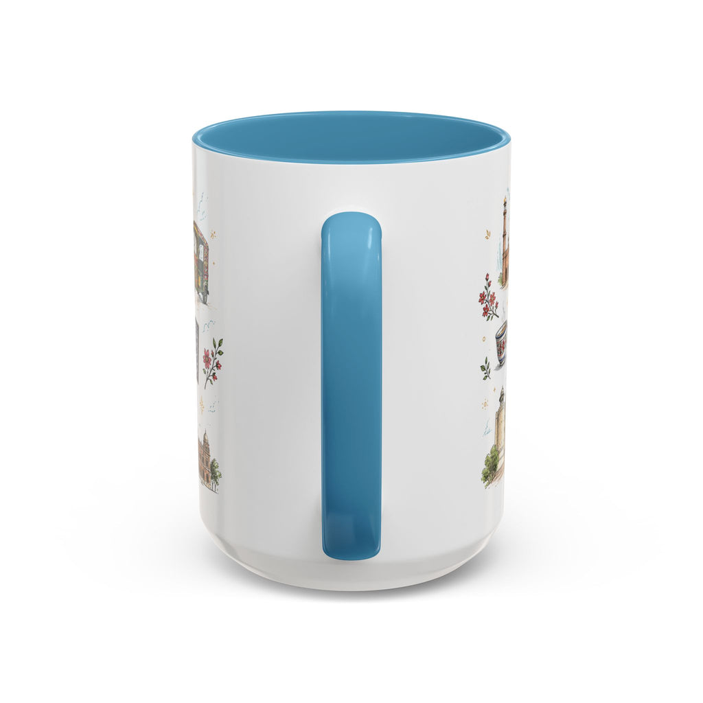 Lahore Coffee Mug | Pakistan Souvenir Travel Gift | Accent Color Ceramic 11oz 15oz
