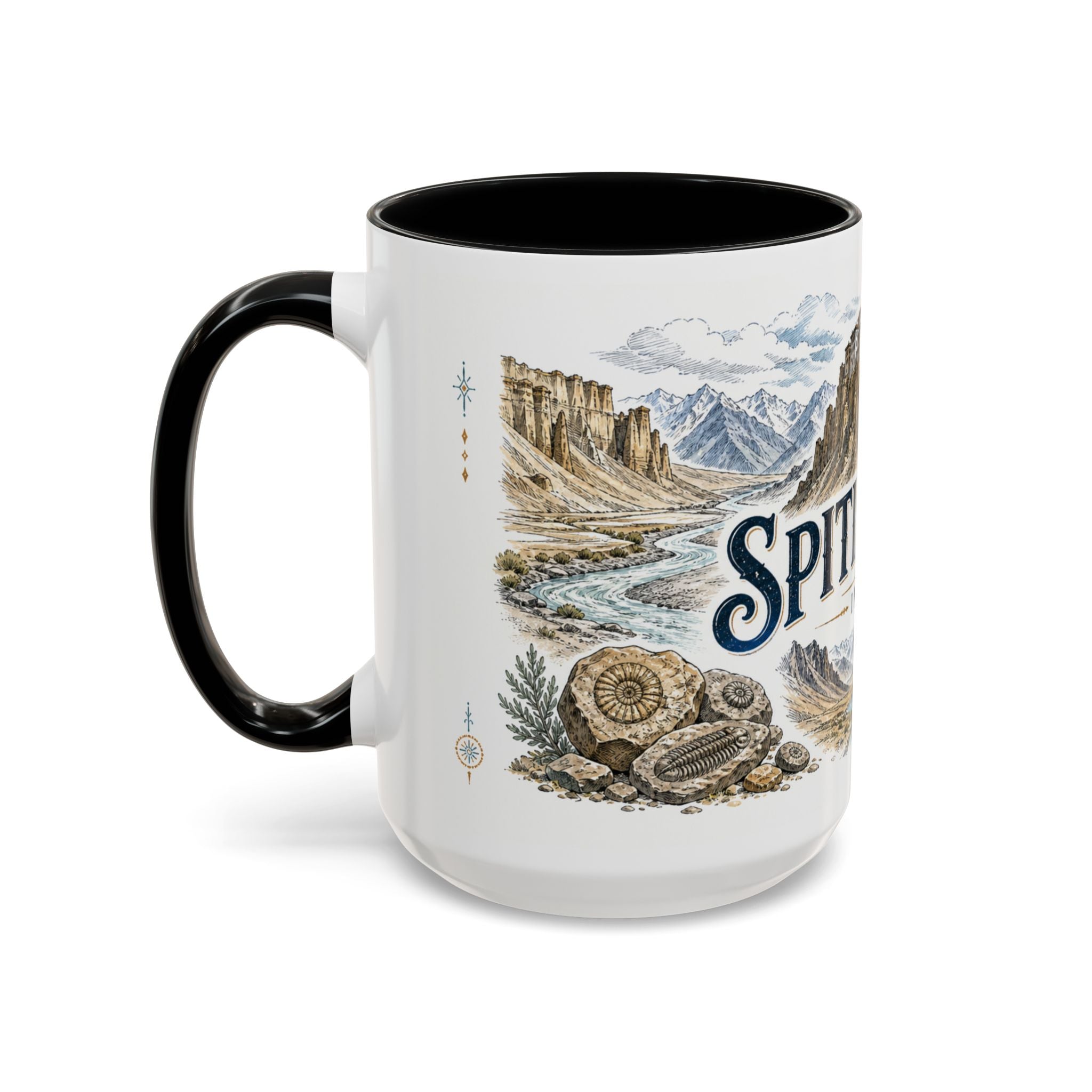 Spiti Valley Mug, India Travel Souvenir, Bucket List Gift, Accent Ceramic Coffee Mug 11oz 15oz