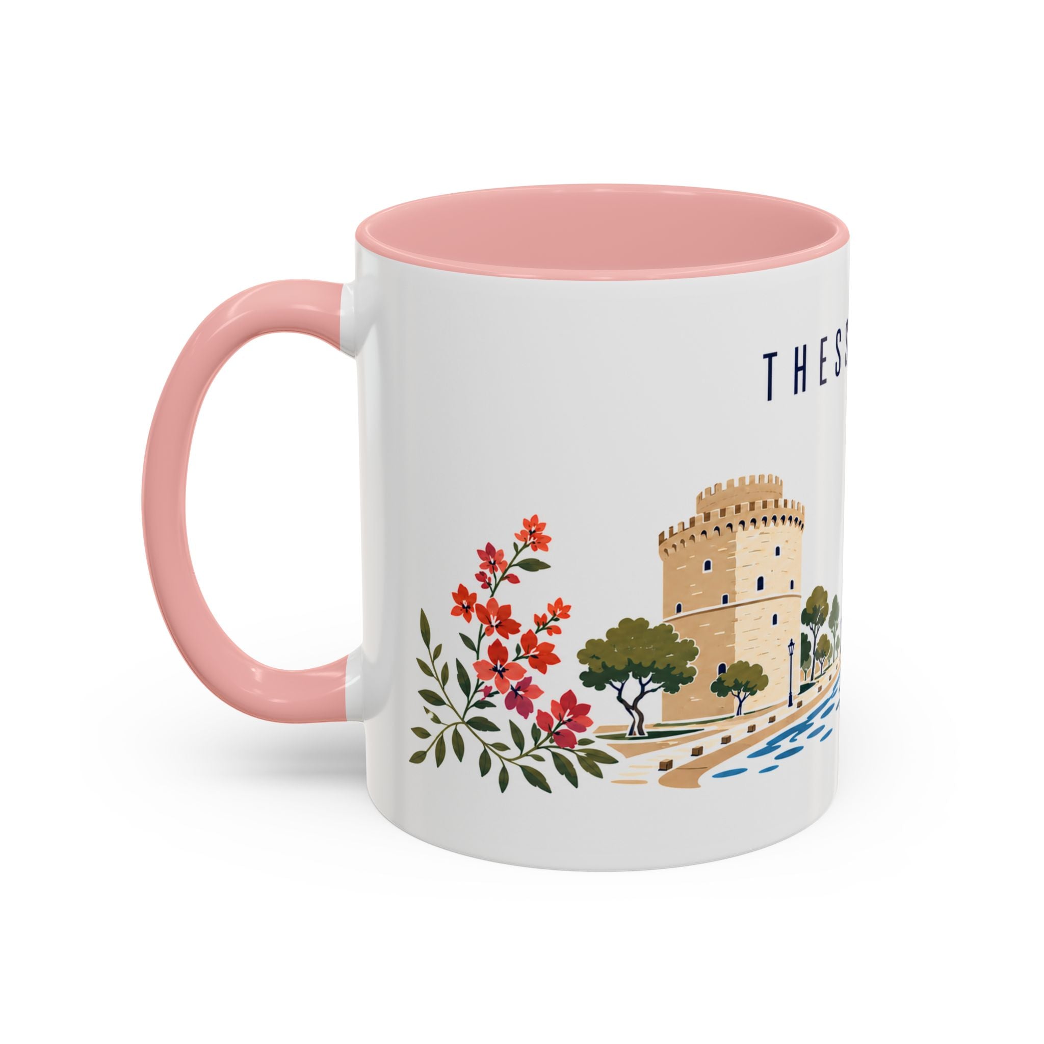 Thessaloniki Coffee Mug | Greece Travel Souvenir | Porcelain Decal City Gift | 11oz 15oz Accent Mug