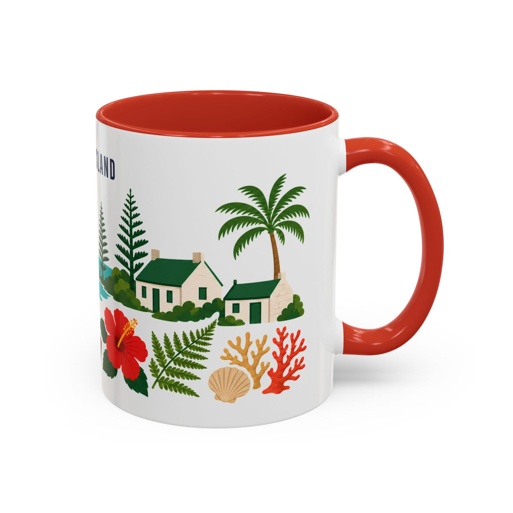 Norfolk Island Coffee Mug | Travel Souvenir Accent Mug | Country Gift Ceramic Cup 11oz 15oz