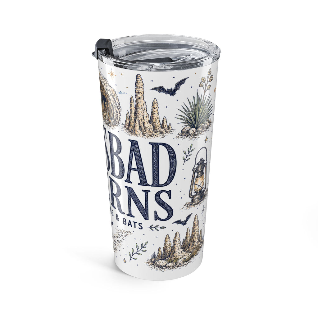 Carlsbad Caverns National Park 20oz Tumbler | New Mexico Cave Exploration Bat Gift | Insulated Stainless Steel Travel Cup