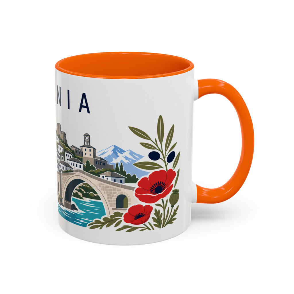 Albania Coffee Mug | Travel Souvenir Accent Mug | Country Gift Ceramic Cup 11oz 15oz