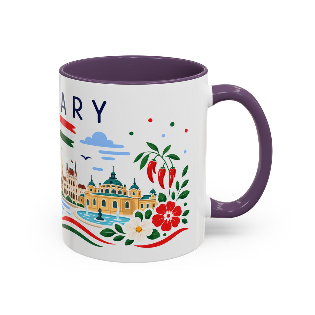 Hungary Coffee Mug | Travel Souvenir Accent Mug | Country Gift Ceramic Cup 11oz 15oz