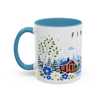Finland Coffee Mug | Travel Souvenir Accent Mug | Place Gift Ceramic Cup 11oz 15oz