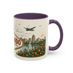 Orlando Coffee Mug | United States Travel Souvenir | Vintage Illustrated City Gift | 11 oz 15 oz Accent Mug